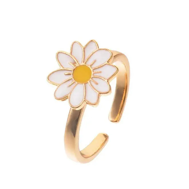 Anxiety-relief flower spinner rings - Y2k Empire