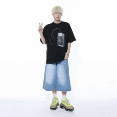 Baggy y2k style jorts - Y2k Empire