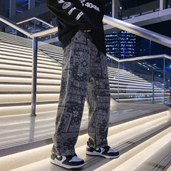 Bandana print y2k jeans - Y2k Empire