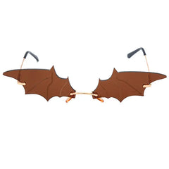 Bat wing shaped lens sunglasses - Y2k Empire