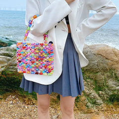 Beaded candy hearts handbag - Y2k Empire