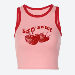 Berry sweet y2k crop top - Y2k Empire