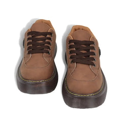 Brown aesthetic platform oxford shoes - Y2k Empire