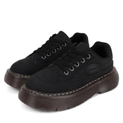 Brown aesthetic platform oxford shoes - Y2k Empire