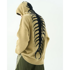 Centipede knit sweater hoodie in multiple sizes - Y2k Empire