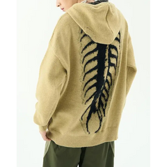 Centipede knit sweater hoodie in multiple sizes - Y2k Empire