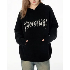 Centipede knit sweater hoodie in multiple sizes - Y2k Empire