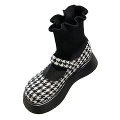 Checker crown sandals - Y2k Empire