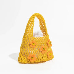 Cheerful floral crochet bag - Y2k Empire