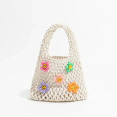 Cheerful floral crochet bag - Y2k Empire