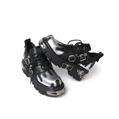 Chunky platform flame shoes - Y2k Empire