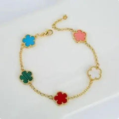 Colorful clover y2k bracelet - Y2k Empire