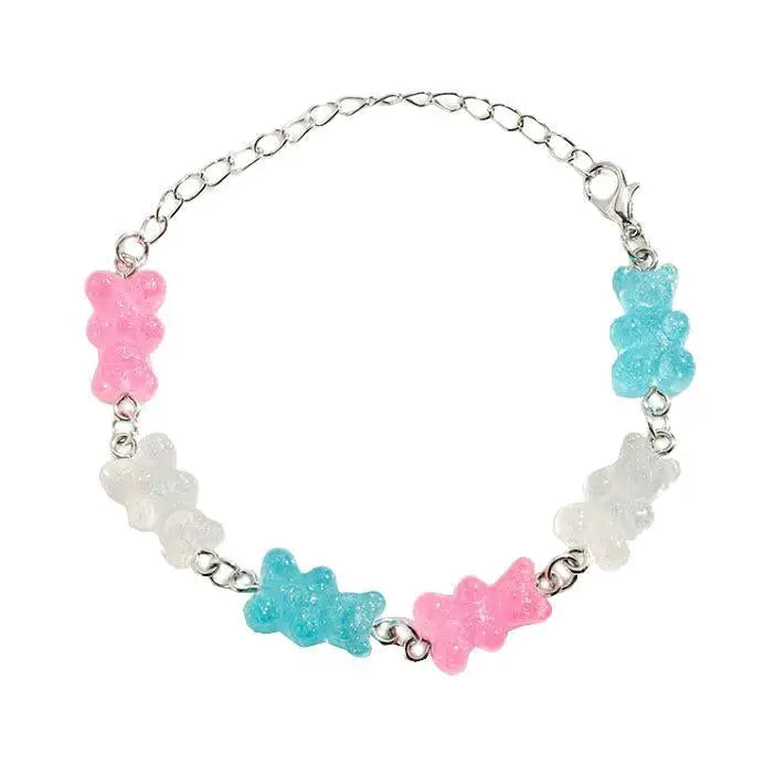 Colorful gummy bear bracelet for everyday wear - Y2k Empire