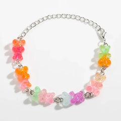 Colorful gummy bear bracelet for everyday wear - Y2k Empire