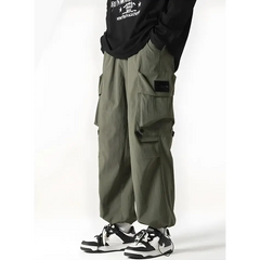 Colorful parachute cargo trousers - Y2k Empire