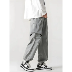 Colorful parachute cargo trousers - Y2k Empire