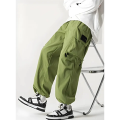 Colorful parachute cargo trousers - Y2k Empire