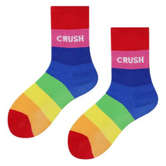 Colorful rainbow crush socks - Y2k Empire