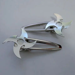 Cool shuriken hair clips for stylish hairdos - Y2k Empire