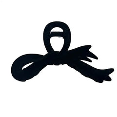 Coquette velvet bow hair claw - stylish hair accessory - Y2k Empire