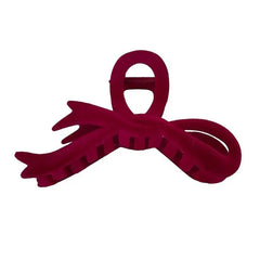 Coquette velvet bow hair claw - stylish hair accessory - Y2k Empire