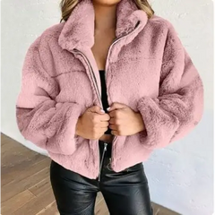 Cozy plush y2k fur overcoat - Y2k Empire