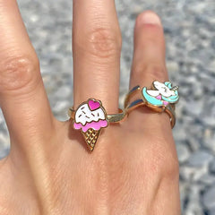 Cute ice cream spin ring for relaxation - Y2k Empire