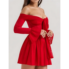 Daring red strapless dress - Y2k Empire