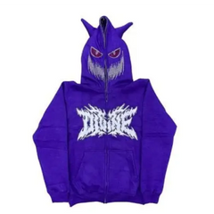 Devil horn y2k hoodie - Y2k Empire