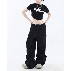 Downtown girl chemistry cargo pants - Y2k Empire