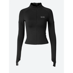 Dynamic half zip bodycon top - Y2k Empire