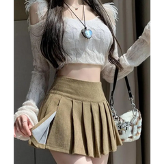 Earth-toned academia skort - Y2k Empire