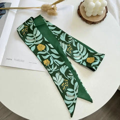 Elegant green satin scarf - Y2k Empire