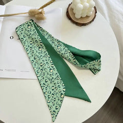 Elegant green satin scarf - Y2k Empire