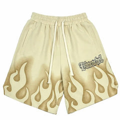 Flame motif y2k shorts - Y2k Empire