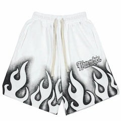 Flame motif y2k shorts - Y2k Empire