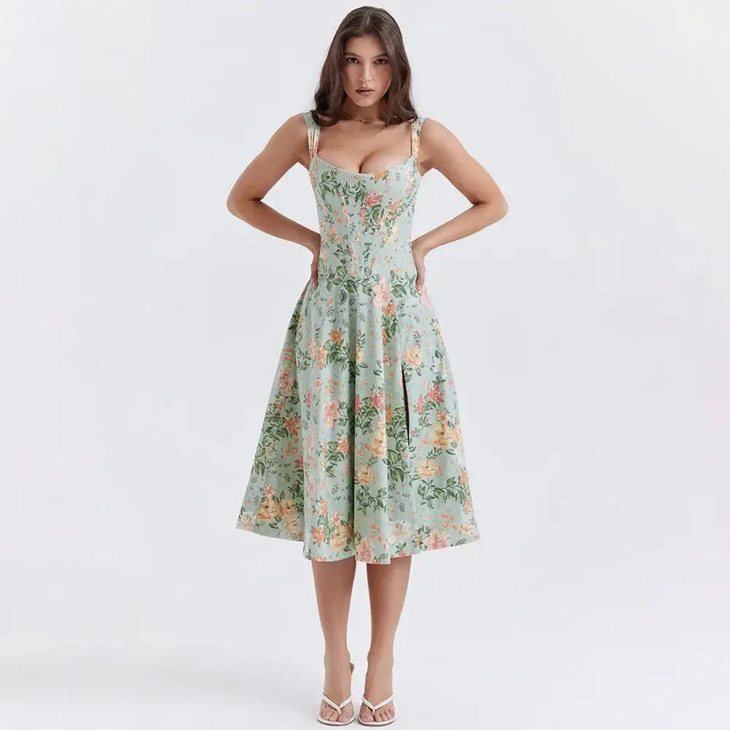 Floral corset dress - Y2k Empire