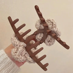 Flower crochet hair claw - Y2k Empire