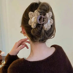 Flower crochet hair claw - Y2k Empire