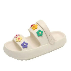 Flowered y2k platform sandals - Y2k Empire