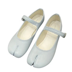 French girl tabi ballet flats - soft leather construction - Y2k Empire