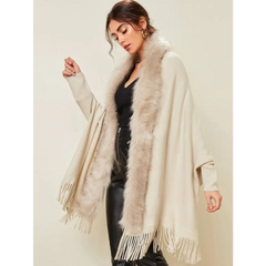 Fur trim y2k cardigan jacket - Y2k Empire