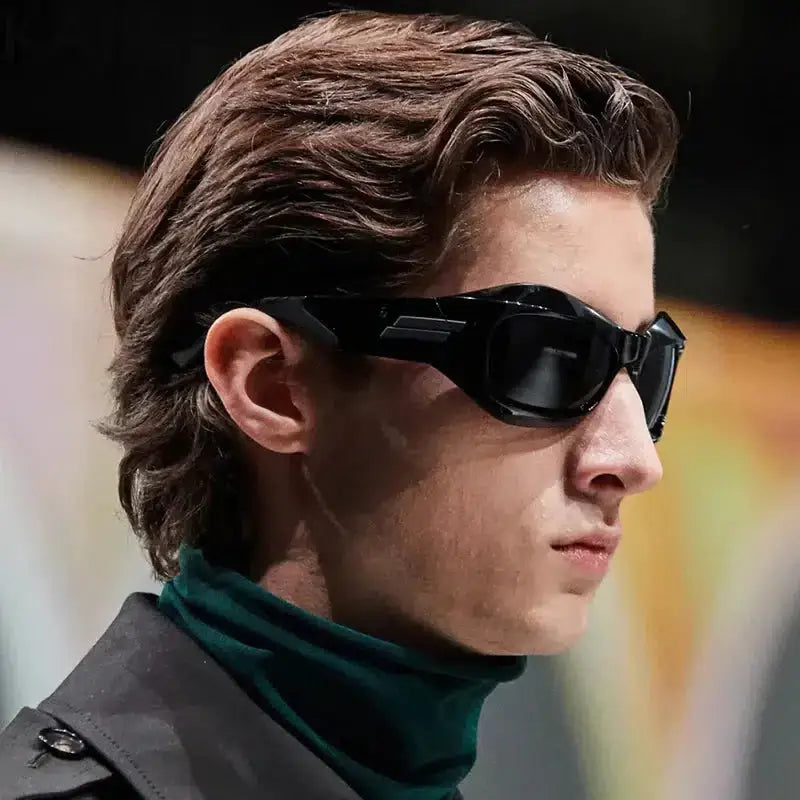 Futuristic warrior statement shades - Y2k Empire