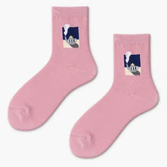 Goblincore aesthetic 100% cotton socks - Y2k Empire