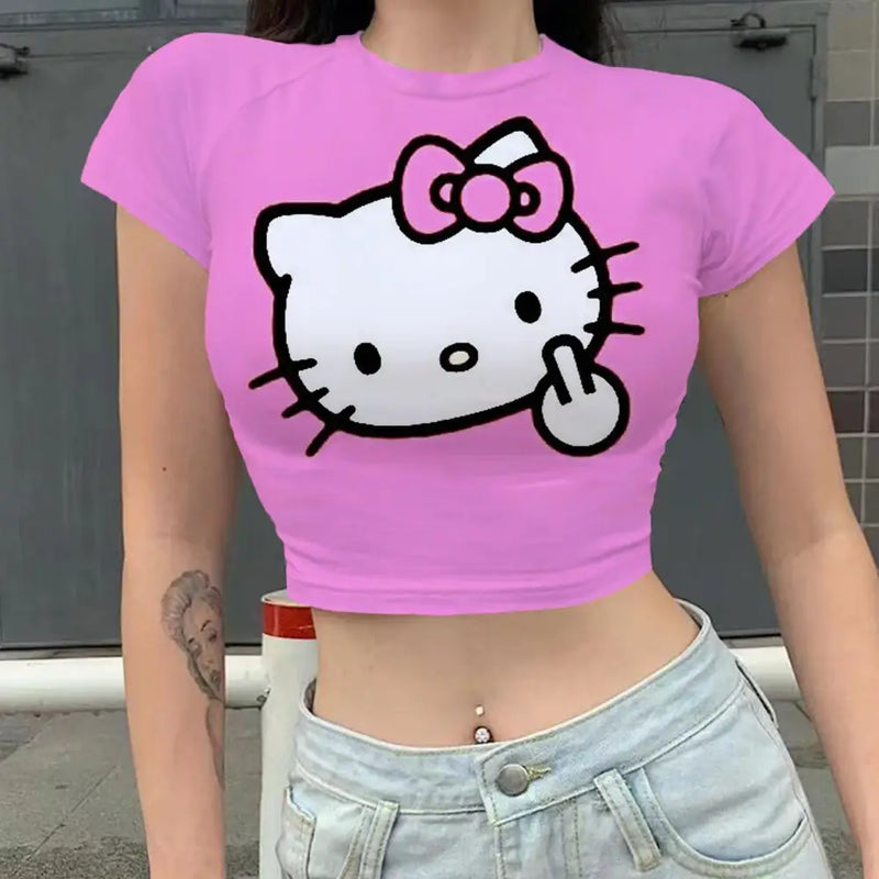 Hello kitty y2k crop top - Y2k Empire