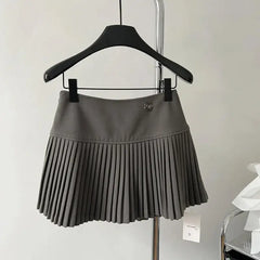 High-rise mini skort with playful charm - Y2k Empire