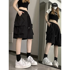 High waist y2k cargo shorts for women - Y2k Empire