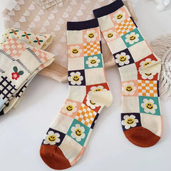 Indie aesthetic free size cotton socks - Y2k Empire