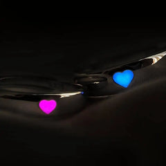 Luminous heart ring: glow in dark love - Y2k Empire