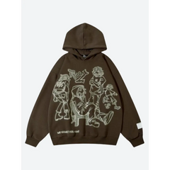 Luxury hoodie with bold graphics for comfort-loving originals - Y2k Empire